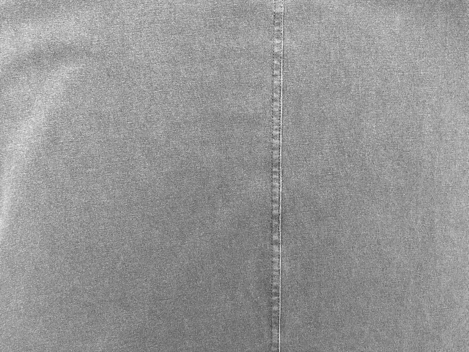 Face-free center-back construction review of the current charcoal sweatshirt sample